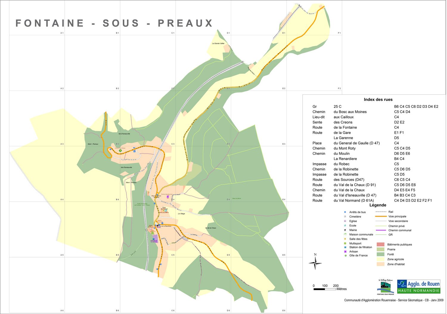 plan de la commune